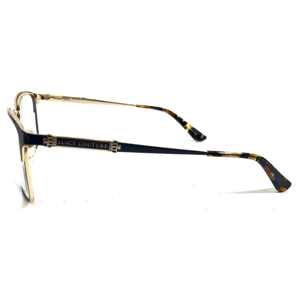 Juicy Couture Eyeglasses Frames JU168 KY2 Blue Gold Square Full Rim 52-17-135
